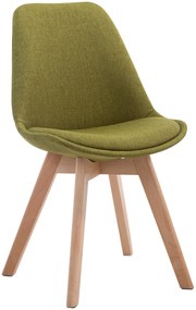 Cadeira de cozinha e sala de jantar Borneo V2 em tecido 48 x 84 x 55 cm Verde
