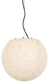 Candeeiro de suspensão exterior moderno cinzento 35 cm IP65 - Nura Moderno