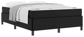 Estrutura de cama com colchão Preto 140 x 190 cm