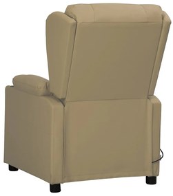 Cadeira de massagens couro artificial cappuccino