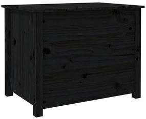 Mesa de centro 71x49x55 cm pinho maciço preto