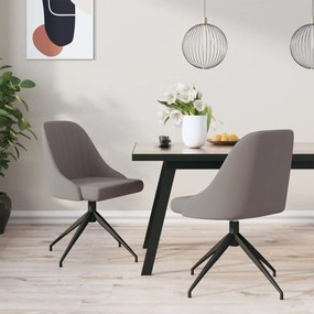 vidaXL Cadeiras de jantar 2 pcs veludo cinzento-claro