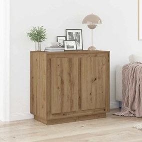 vidaXL Buffet em Carvalho Artisan carvalho artisiano 80 x 34 x 75 cm