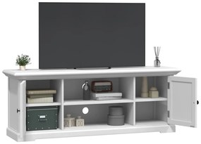 Móvel de TV 110x30x41 cm derivados de madeira branco