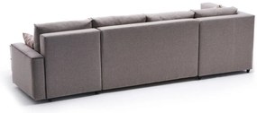 Sofá-cama de canto Ece – Creme – 315 cm x 88 cm x 160 cm