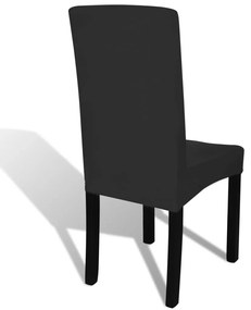 Capa extensível para cadeiras, 4 pcs, preto