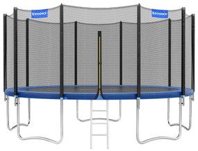 Trampolim com rede segurança Ø 427 cm Azul