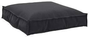Almofada para Palete Preta 70x70x12 cm Tecido Oxford