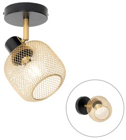 Spot industrial preto com ouro - BLISS MESH Industrial