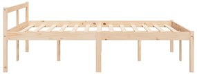 Cama para idosos 140x200 cm pinho maciço