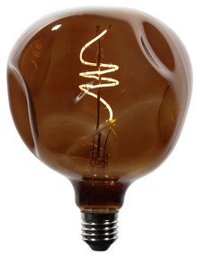 Lâmpadas LED E27 reguláveis T125 castanho 4W 120 lm 1800K