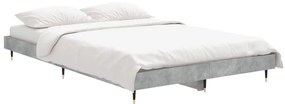 Estrutura de cama 120x190 cm derivados de madeira cinza cimento