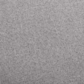 Cadeiras de bar 2 pcs tecido cinzento-claro
