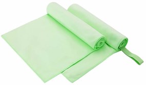 vidaXL Toalhas Esportivas 2 pcs Verde 100 x 50 cm
