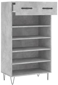 Sapateira 60x35x105 cm derivados de madeira cinzento cimento
