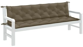 vidaXL Almofadões banco jardim 2pcs 200x50x7cm mesclado tecido