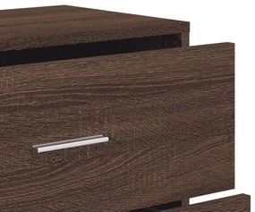 Aparadores 2 pcs 60x31x84cm derivados madeira carvalho castanho