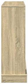 Cornija lareira 100x30x87,5cm derivados madeira carvalho sonoma