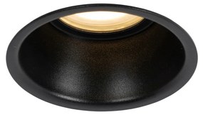 LED Foco Embutido Inteligente Preto IP44 incl. Wifi GU10 50mm - Dept Moderno