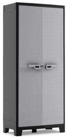 434760 Keter Armário de arrumação multiusos Titan 182 cm preto e cinzento