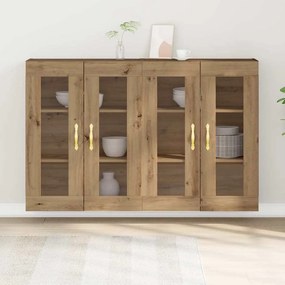 Gabinetes de Parede 2 peças Carvalho Artisan 69,5 x 34 x 90 cm Madeira
