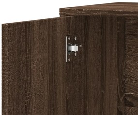 Aparadores 2 pcs 60x31x70cm derivados madeira carvalho castanho