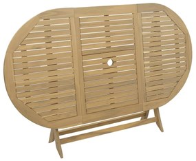 Mesa de jardim dobrável 160x85x75 cm madeira de acácia maciça