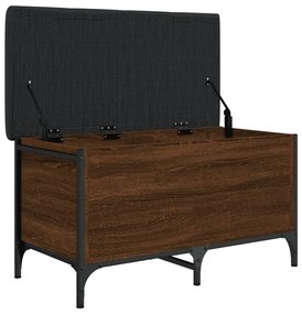 Banco arrumação 82x42x45 cm derivados madeira carvalho castanho