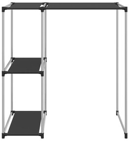 Estante de arrumação p/ máquina de lavar roupa ferro preto