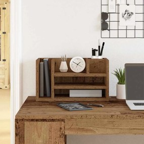 vidaXL Organizador de Mesa Carvalho Antigo 44.5x24x25 cm Madeira Engenharia