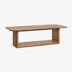 Mesa De Jantar Retangular 265x120 Cm Em Madeira De Acácia Siena Castanho Acácia - Sklum