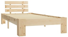 Estrutura de cama 90x200 cm pinho maciço