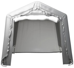 Tenda de armazenamento 240x240 cm aço cinzento