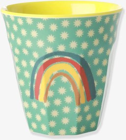 Copo de melamina médio para crianças RAINBOW AND STARS rice 250 ml azul-turquesa