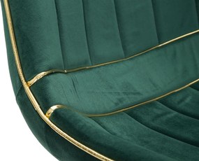 CONJUNTO DE 2 CADEIRAS PARIS 51X59X79 CM VERDE E DOURADO