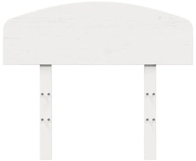 Cabeceira 100 cm madeira de pinho maciça branco
