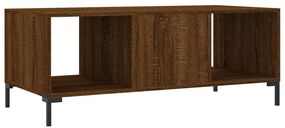 Mesa de centro 102x50x40 cm derivados madeira carvalho castanho