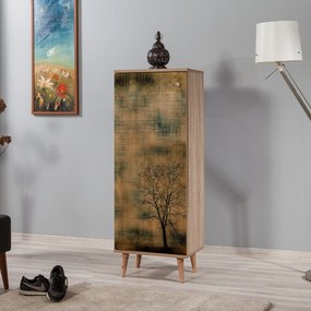 Sapateira Filinta – Carvalho Sonoma – 50 cm x 135 cm x 38 cm