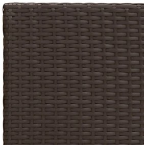 Mesa de apoio 55x45x49 cm vime PE castanho