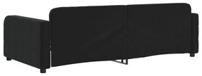 Sofá-cama 90x200 cm veludo preto