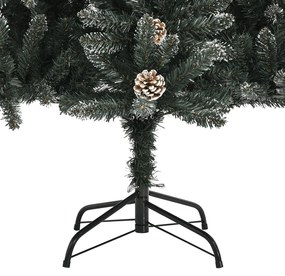 Árvore de Natal artificial com suporte 210 cm PVC verde