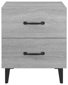 Mesa de cabeceira 40x35x47,5 cm cor cinzento sonoma