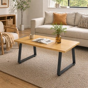 Conjunto de 2 pés Pés de mesa em aço, 60 x 43 cm, (TAMPO NÃO INCLUIDO) com patins ajustáveis e parafusos, preto