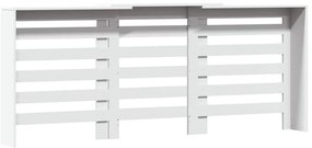 Cobertura de radiador 205x21,5x83,5 cm derivados madeira branco