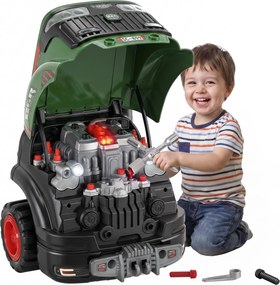 Brinquedo Motor de Camião, 42 x 42 x 47 cm, Interativo com Luzes, Sons e Névoa, Verde