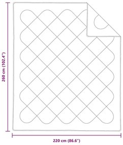 Colchas &amp; Edredons Branco 260 x 220 cm Microfibra