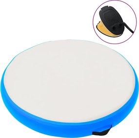 vidaXL Tapete de ginástica insuflável com bomba 100x100x15 cm PVC azul