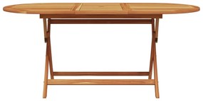 7pcs conjunto de jantar p/ jardim vime PE/ madeira maciça bege