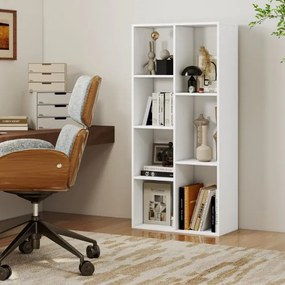 Estante sala, escritório com 7 cubos 49,5 cm x 23 cm x 106 cm vertical ou horizontal Branco