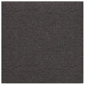 Painel de parede 12 pcs 30x30cm tecido 1,08 m² cor cinza-escuro